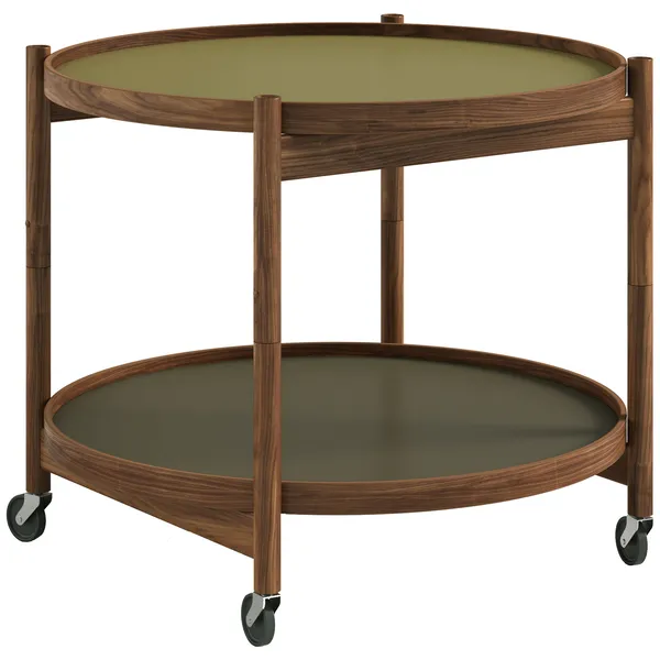 Bølling Bakkebord Ø60 cm Olieret Valnød / Blad