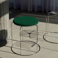 Wire Stool Sittdyna Ø36 cm Grön