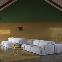 Soft Sivupöytä Ø48x48 cm Laminaatti Beige Green
