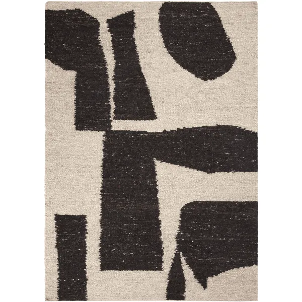 Piece Tæppe 140x200 cm Offwhite/Coffee