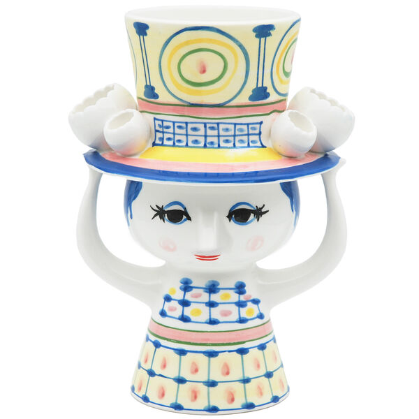 Lady with hat Vaasi 205 cm Sininen