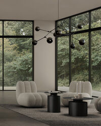 Drop Globe Riippuvalaisin 150 cm Burned Black