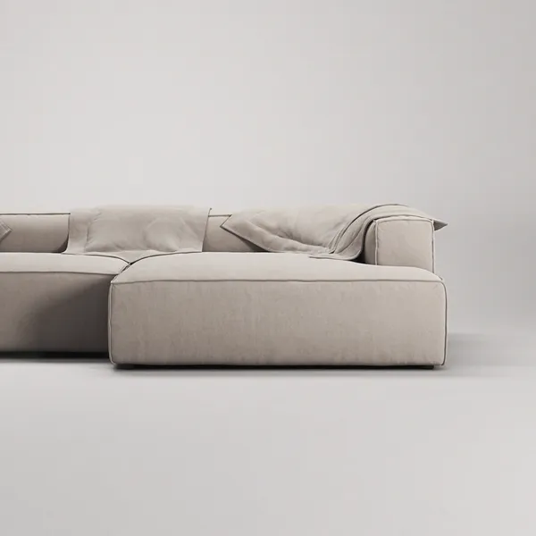 Grand 5-Paikkainen Sohva leposohva Oikea Sandshell Beige