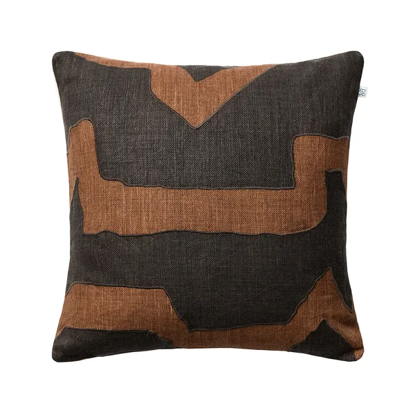 Sikkim Tyynynpäällinen 50x50 cm Ruskeanharmaa/Tummanruskea