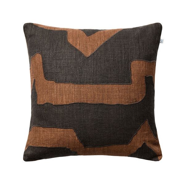 Sikkim Tyynynpäällinen 50x50 cm Ruskeanharmaa/Tummanruskea