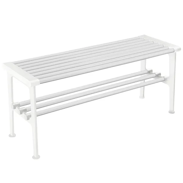 Nostalgi Bænk 100 cm Hvid