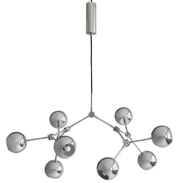 Drop Globe Pendel 95 cm Krom