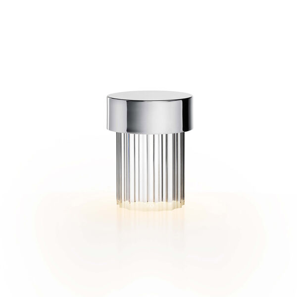 Last Order Fluted Bordlampe Rustfrit stål