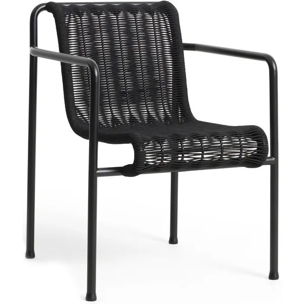 Palissade Cord Dining Armchair Cream White