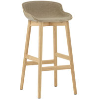 Hyg Barstol 75 cm Betrukket Forside Sand / Egetræ