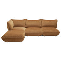 Sumo Hjørnesofa Fløyel Almond