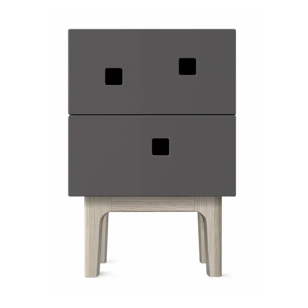 Peep S1 Sängbord Slate Grey/white oak