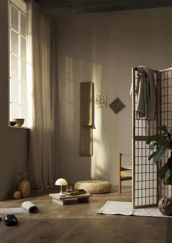 Panthella 160 Bordlampe Bærbar V3 Opal Beige