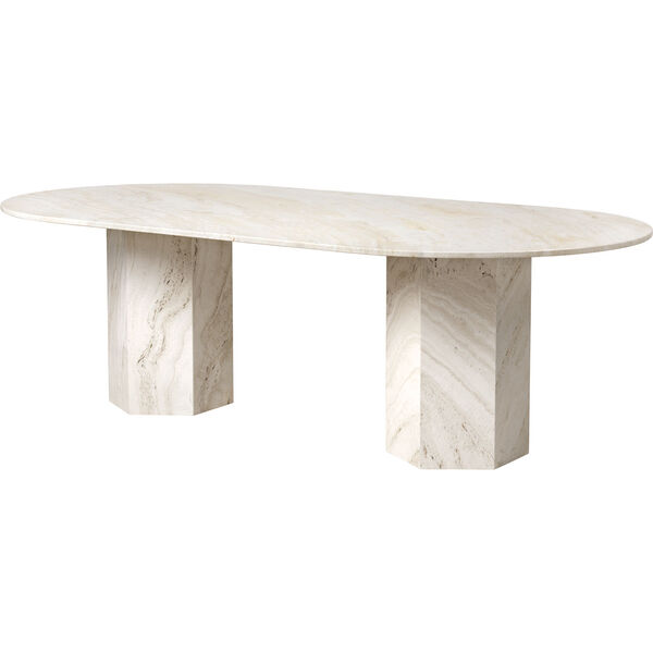 Epic Spisebord Elliptisk 120x240 cm Neutral White