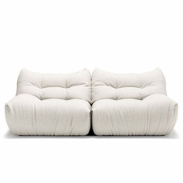 MONO 2-Seter Sofa Steam White