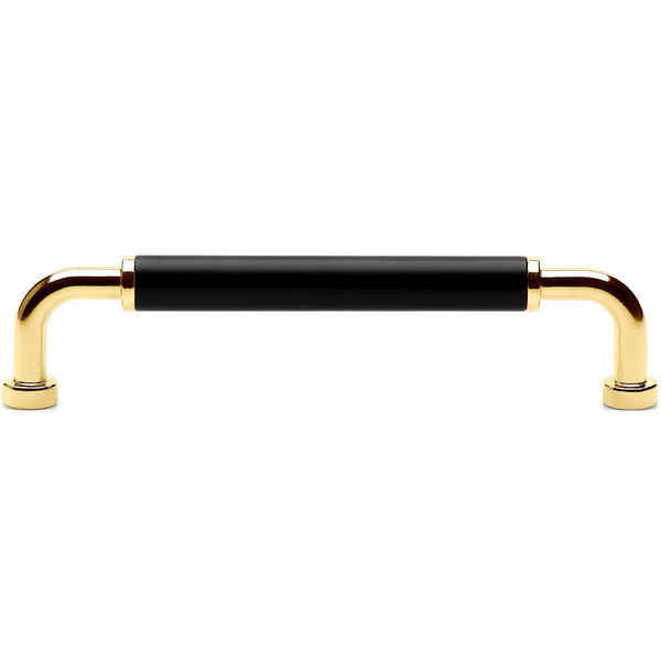 Brohult M Handle CC 128 mm Polished Brass/Black