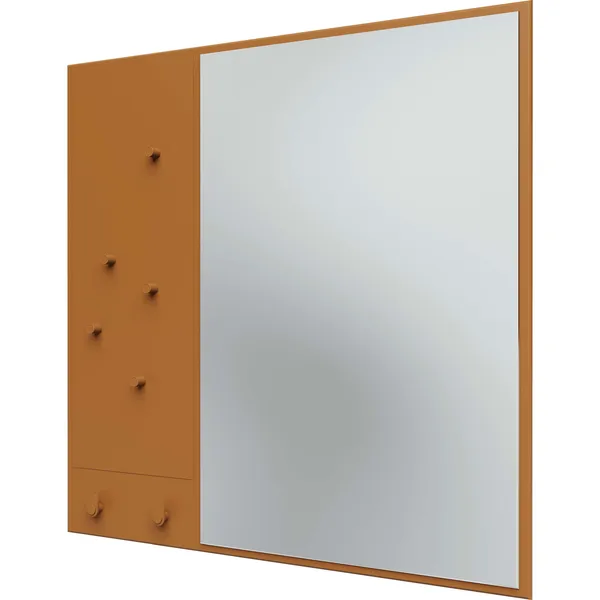 Memo Wall Mirror With Notice Board Amber
