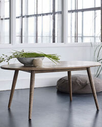 Symphony 08 Sofabord Ø120 cm Mørkolieret Egetræ
