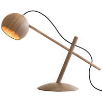 Lune Bordlampe Røget Eg