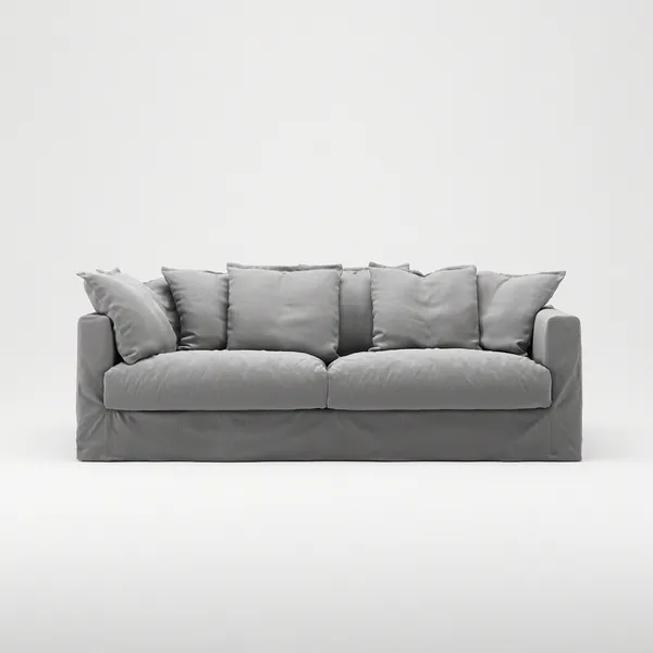 Le Grand Air 3-Personers Sofa Bomuld Lysegrå