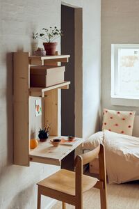 Beam Vegghylle / Skrivebord Furutre
