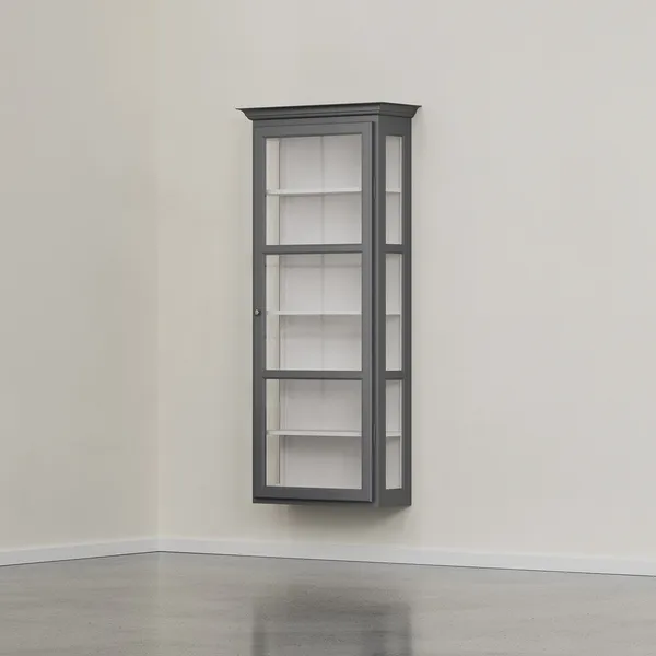 V4 Vitrineskap Anthracite