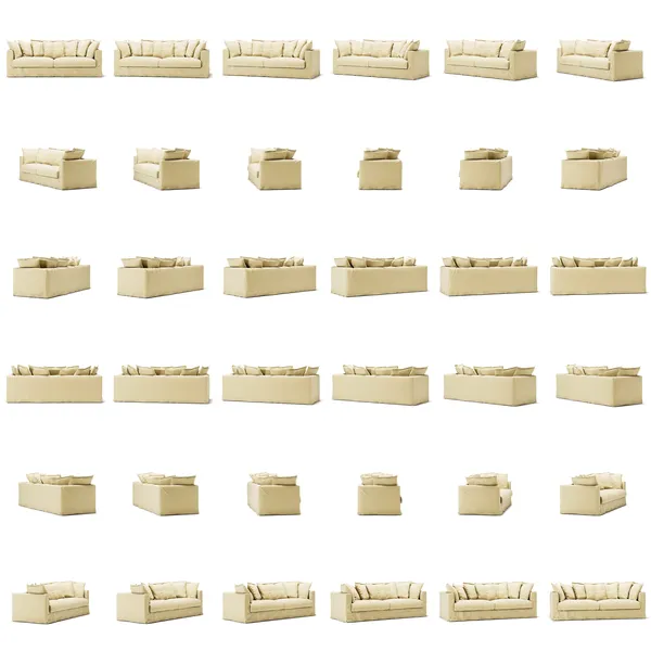 Le Grand Air 3-Seater Sofa Linen Morning Glow