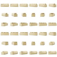 Le Grand Air 3-Seater Sofa Linen Morning Glow
