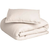Eggshell Muslin Bed Set Junior 100x130 + 35x55 cm
