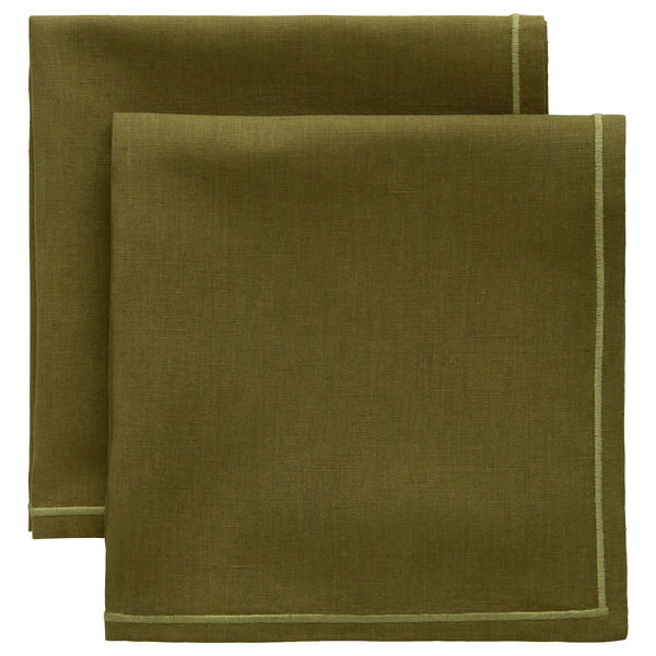 Sienna Serviet 45x45 cm 2-pak Olivengrøn