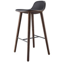 Yuuga Barstol H75 cm Røget Eg/Sort