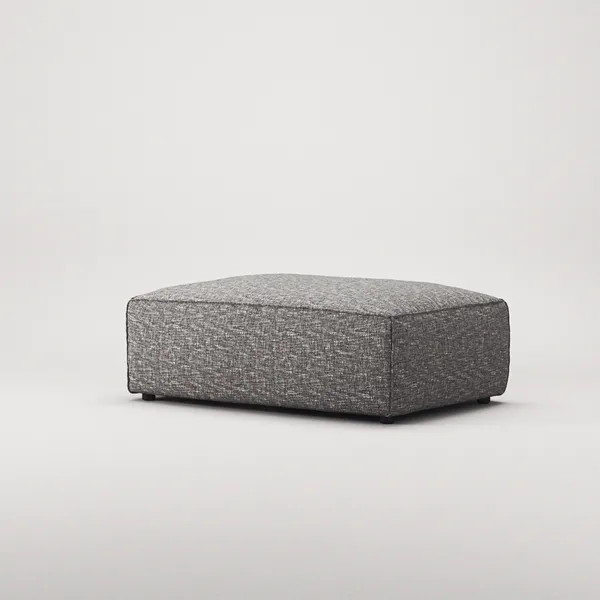 Grand Fotpall Marble Grey