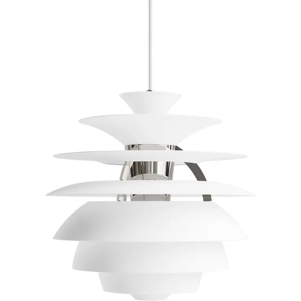 PH Snowball Pendel Soft White / Krom
