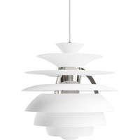 PH Snowball Pendel Soft White / Krom
