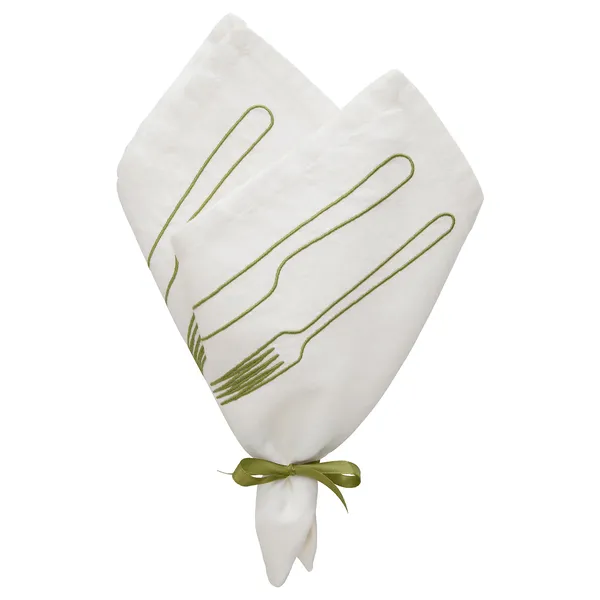 La Tavola Servett 45x45 cm 2-pack Grön