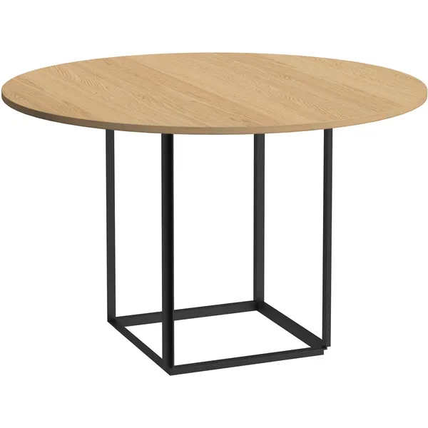 Florence Matbord 120 cm Naturlig Ek / Svart