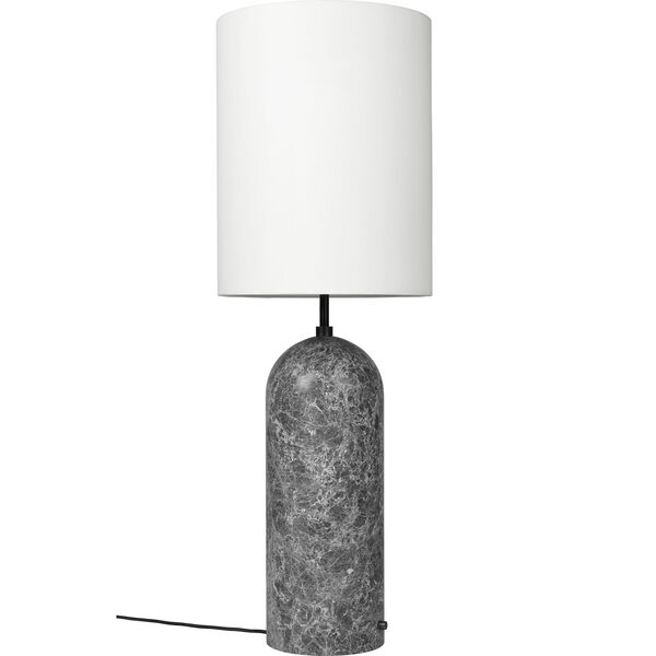 Gravity XL Golvlampa Hög Grå Marmor / Vit