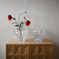 Ammonit Vase 30 cm Klar