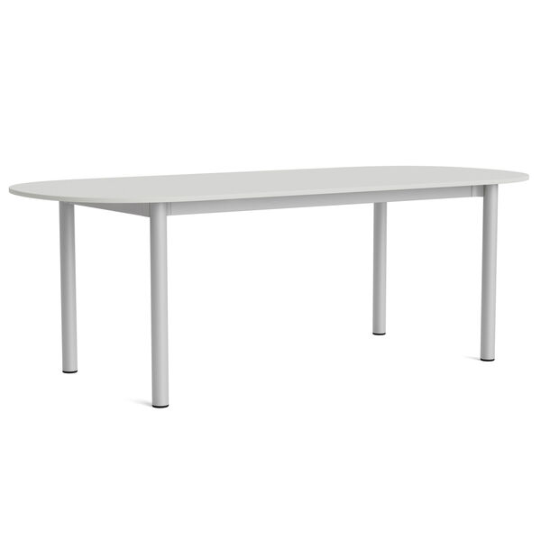 Annex Bord Aflang 95x220 cm Aluminium / Linoleum Sky Grey
