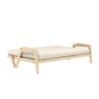 Grab Bäddsoffa Med Madrass Klarlackad / Linen
