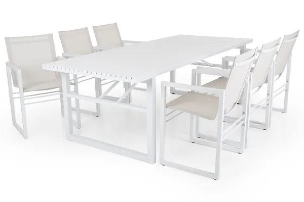 Vevi Dining Chair White/Alu