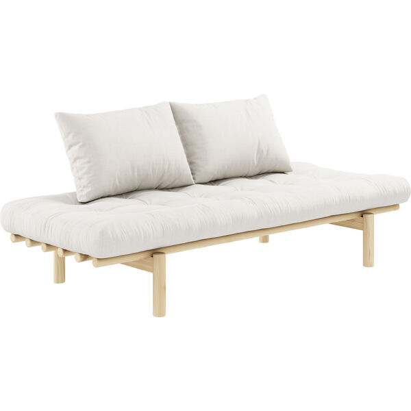 Pace Divan Med Madras Klarlakeret / Naturlig