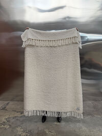 Janzen Wool Plaid Bouclé 130x170 cm Off-white