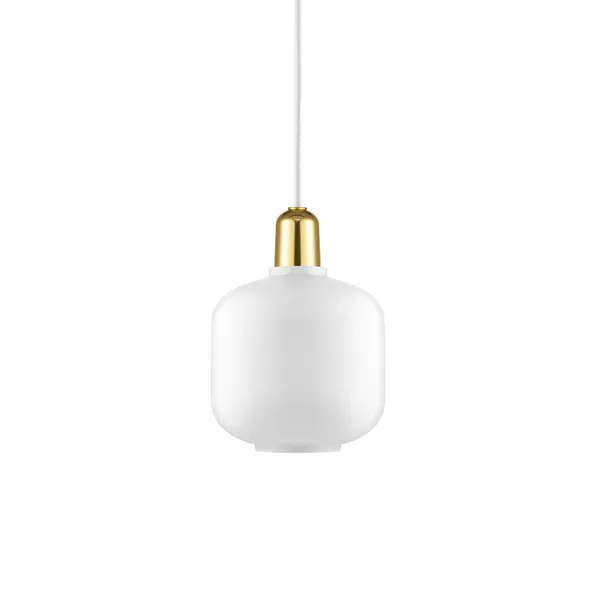 Amp Pendel Liten Hvit/Messing