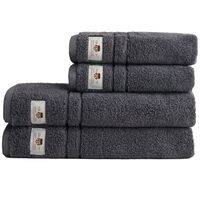 Archive Shield Handdukar 50x70 + 140x70 cm 4-pack Anchor Grey