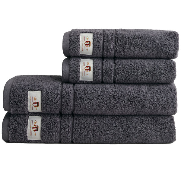Archive Shield Handdukar 50x70 + 140x70 cm 4-pack Anchor Grey