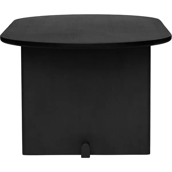 Koku Sofabord Ovalt H:42 cm Sortbejdset Egetræ
