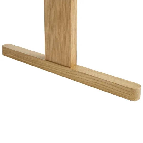 Passerelle Bord 95x260 cm Lackad Ek / Vinröd