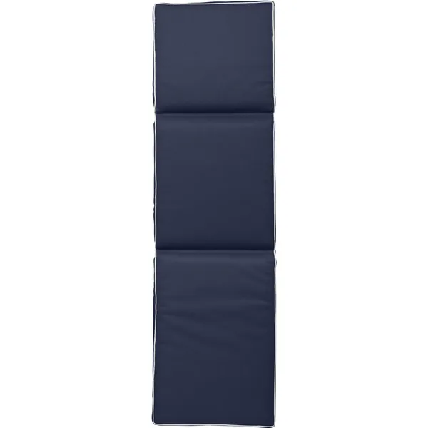 Plain Solsängsdyna 50x186 cm Marinblå