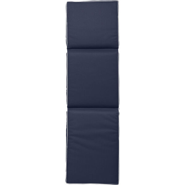 Plain Solsängsdyna 50x186 cm Marinblå